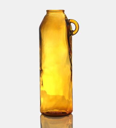 Glass Cylinder Handled Vase