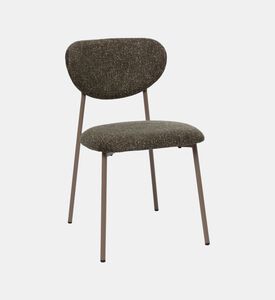 Home Deco and More Leo Padded Dining Chair, Khaki, Packshot View