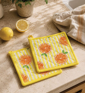 Home Deco and More Citrus-print Pot Holder, Packshot View