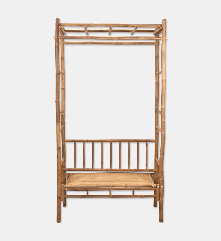 Home Deco and More Pergola Frame Bamboo Bench, Packshot View