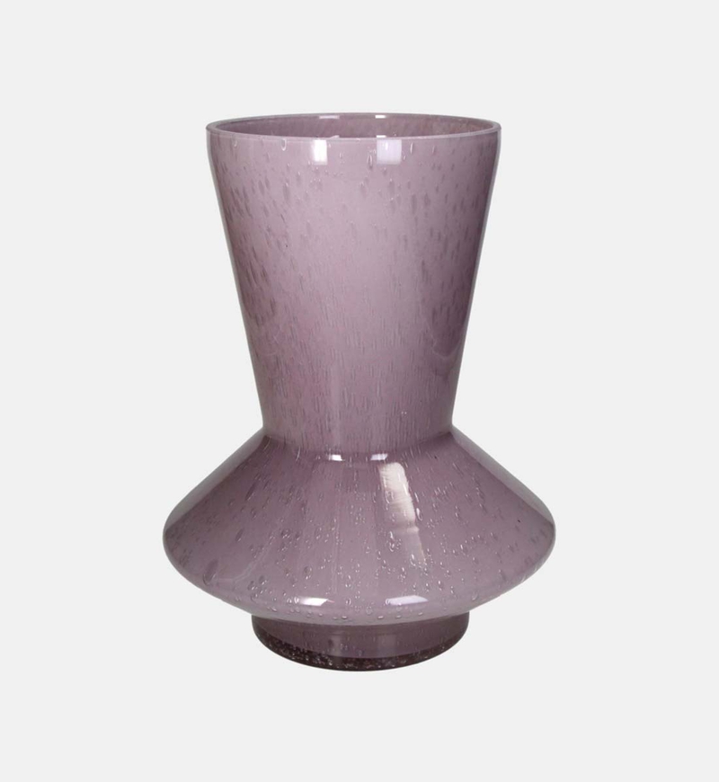 Colored Glass Wide Flower Vase