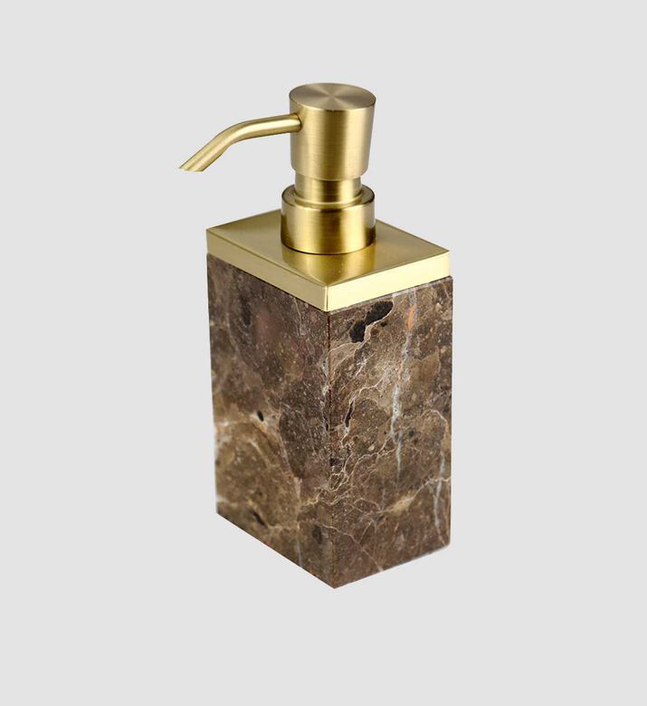 Home Deco and More Marble Rectangular Soap Dispenser, Packshot View