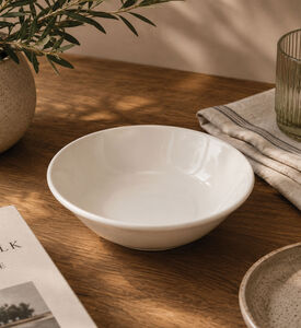Essenza Sculpture Porcelain Tiny Bowl, Off-white, 9.5-cm, Packshot View