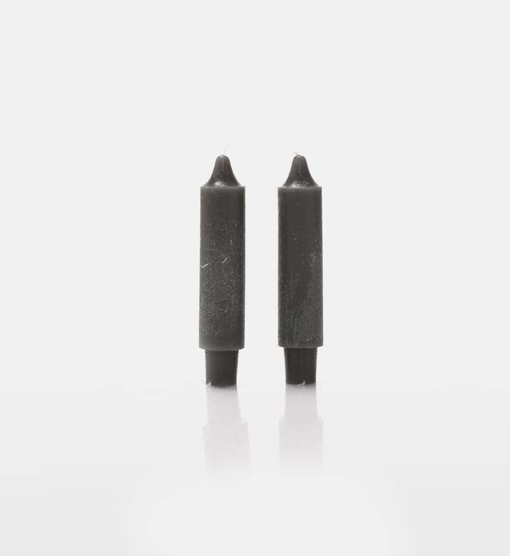 Cylindrical Thick Candles 2-piece Set