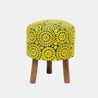 Ethnic Embroidered Cotton Stool
