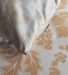 Essenza Maere Cotton Satin Duvet Cover, White, 260x220-cm, Packshot View