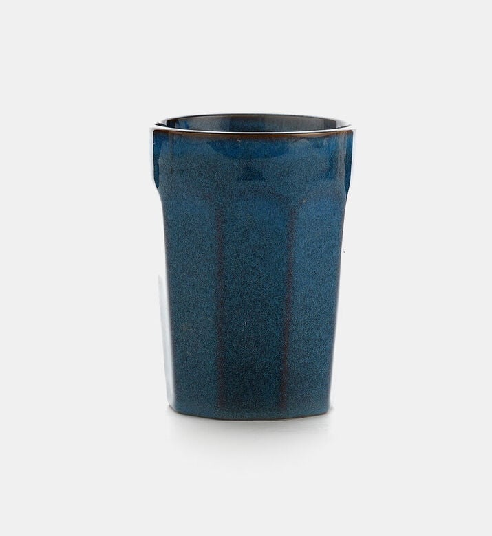 Home Deco and More Earthy-toned Long Mug, Cyan, Packshot View