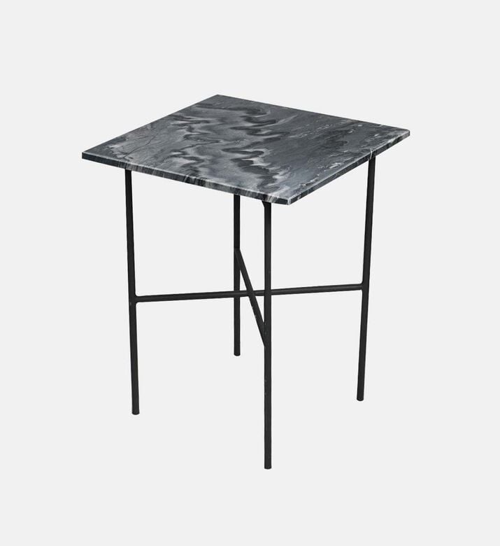 Home Deco and More Kyra Stone Top Side Table, Packshot View Home Deco and More Kyra Stone Top Side Table, Packshot View