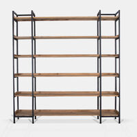 Brooks Wide Shelf Pine Bookcase