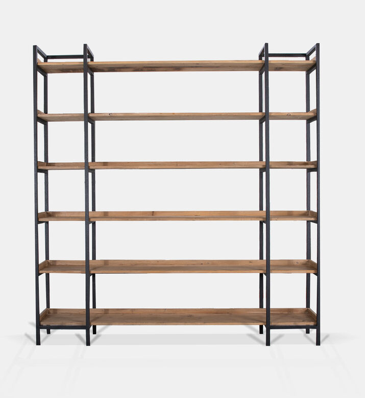Brooks Wide Shelf Pine Bookcase