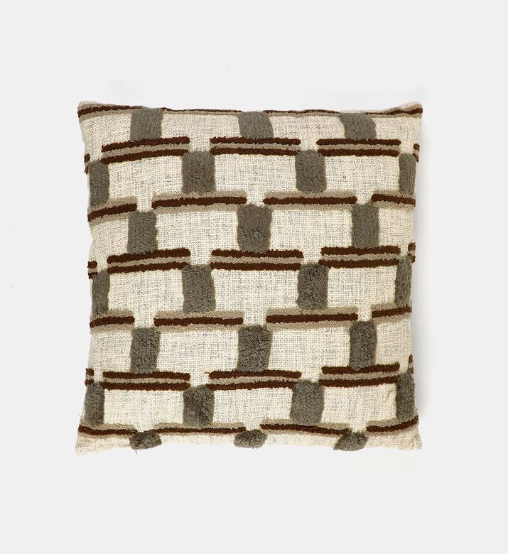 Home Deco and More Eden Cotton Square Cushion, Packshot View