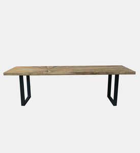 Sunburst Wooden Dining Table