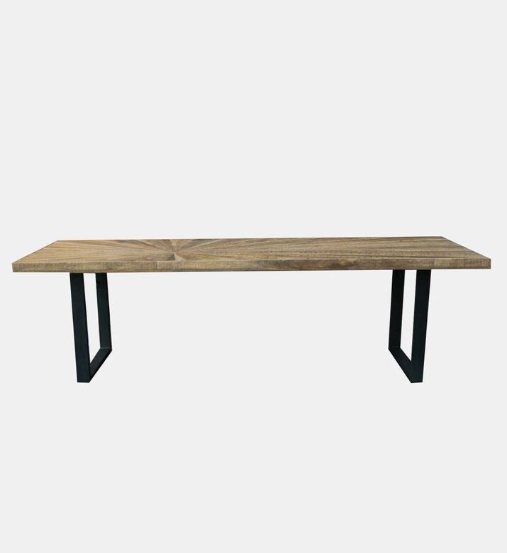 Sunburst Wooden Dining Table