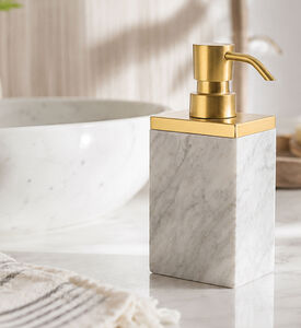Home Deco and More Nina Marble Soap Dispenser, Packshot View