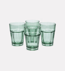 Home Deco and More Double Injection Clear Arc Tumbler, Green, Packshot View