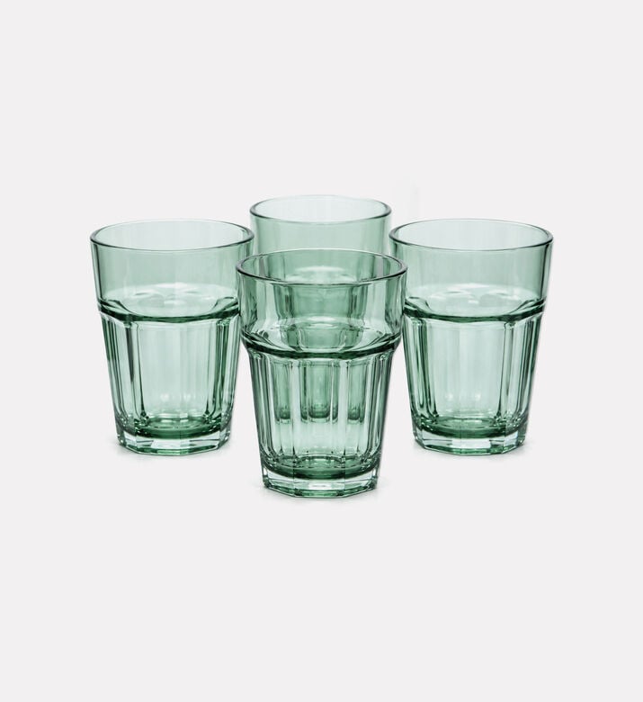 Home Deco and More Double Injection Clear Arc Tumbler, Green, Packshot View