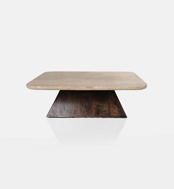 Home Deco and More Travis Mango Wood Coffee Table, Packshot View