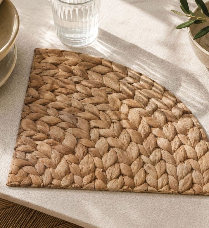 Excellent Houseware Rattan 12-piece Napkins Set, Packshot View