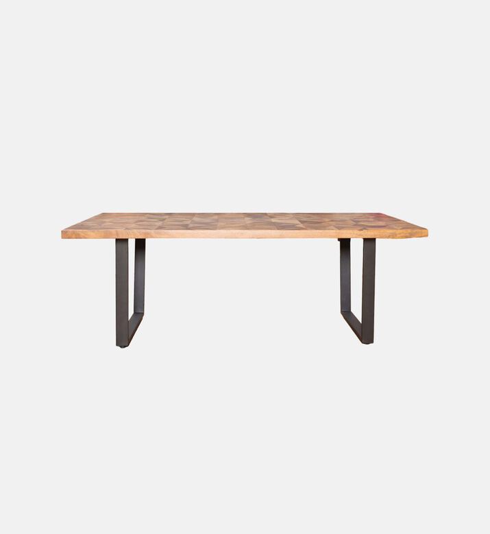 Home Deco and More Victory Wood Dinning Table, Brown, 270x104x76-cm, Packshot View