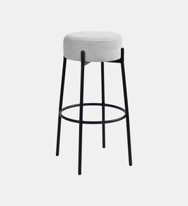 Home Deco and More Archie Fabric Steel Bar Stool, Packshot View