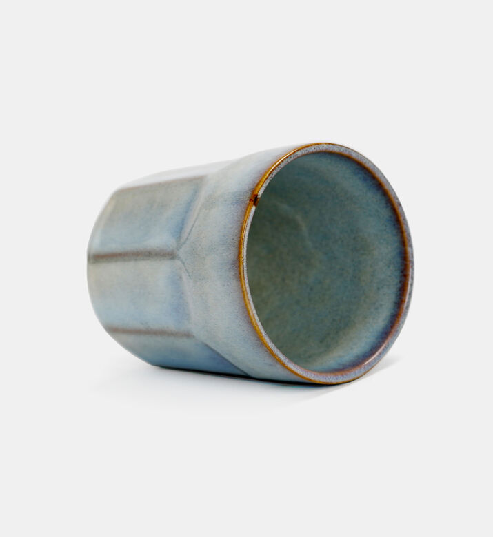 Earthy-toned Long Structured Mug