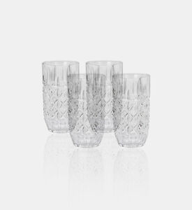 Salt and Pepper Bond Piano Glass Highballs 4-piece Set, Packshot View