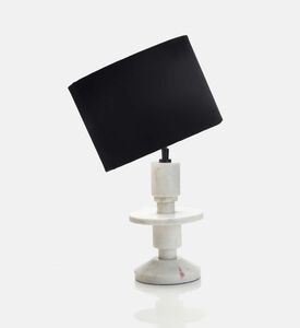 Home Deco and More Lattoo Drum Marble Table Lamp, Packshot View