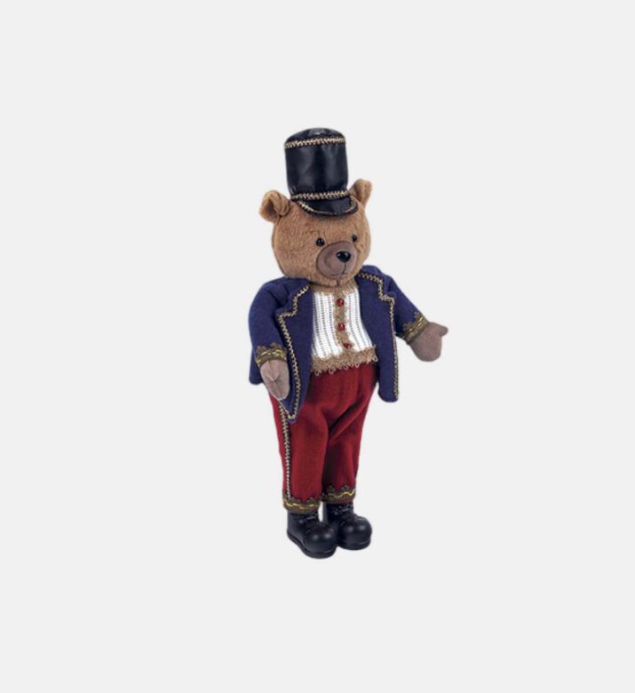 Christmas-inspired Teddy Bear Figurine