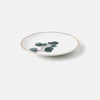 Leaf Gold-rim Dessert Plate