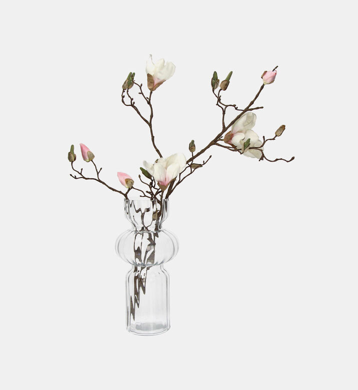 Three-layer Clear Glass Vase 15x15x31cm
