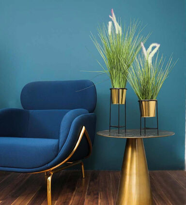 Small Metal Flower Pot