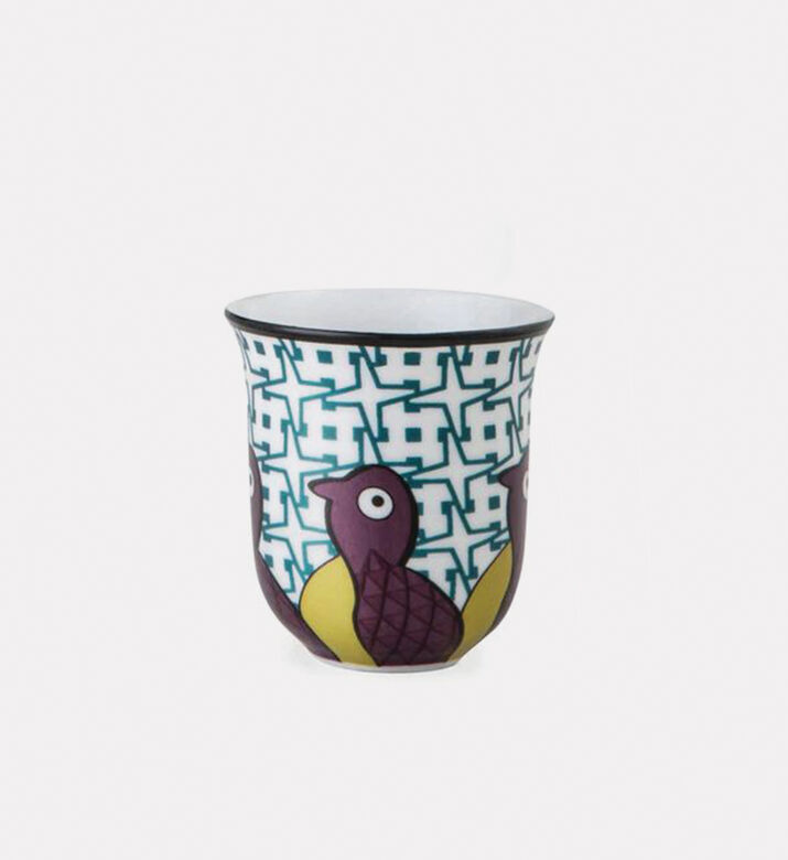 Images d Orient Birds Of Paradise Porcelain 6-piece Coffee Cup Set, Packshot View