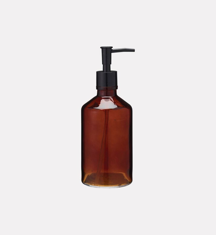 Home Deco and More Amber Glass Soap Dispenser, Packshot View