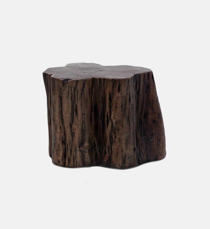 Home Deco and More Tefon Acacia Wood Trunk Side Table, Packshot View Home Deco and More Tefon Acacia Wood Trunk Side Table, Packshot View