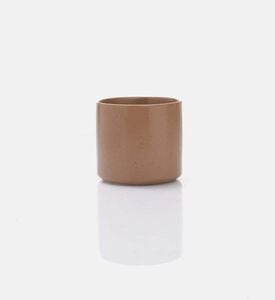 Home Deco and More Porcelain Cylindrical Flower Pot, Gold, S, Packshot View