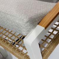 Como Armchair Foot Stool Set