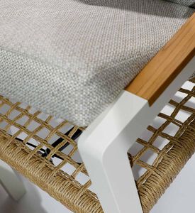 Como Armchair Foot Stool Set