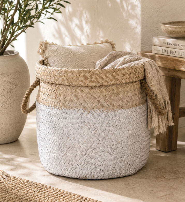 Home Deco and More Seagrass Multi-color Basket, Packshot View