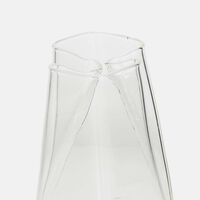Clear Glass Rectangular Vase