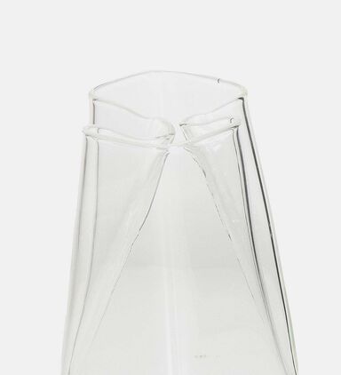 Clear Glass Rectangular Vase