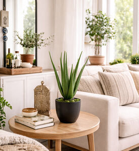 Decostar Aloe Faux Pot Plant, Packshot View