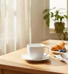 Guy Degrenne Porcelain Espresso Coffee Cup, Packshot View