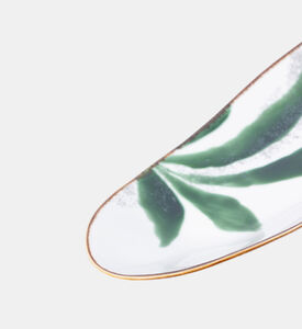 Home Deco and More Melon Leaf-print 2-piece Plate Set, Packshot View