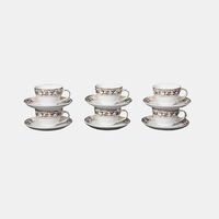 Vera Lys Porcelain Coffee Cup 6-piece Set