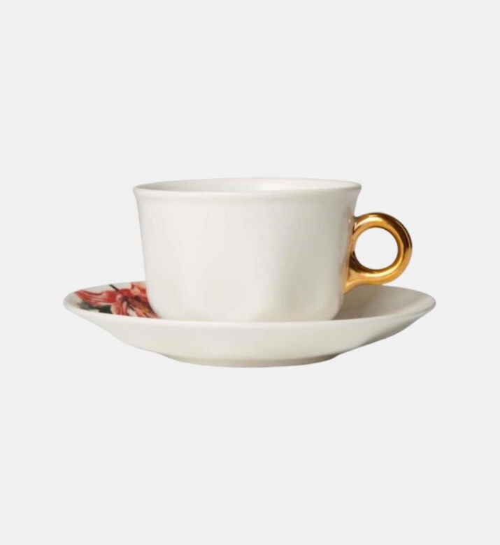 Essenza Coffee Cup And Saucer Gallery, Off-white, 220-ml, Packshot View