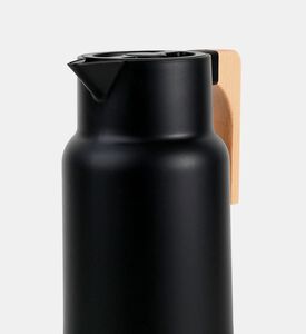 Excellent Houseware Wooden Handle Vacuum Jug, Black, Packshot View