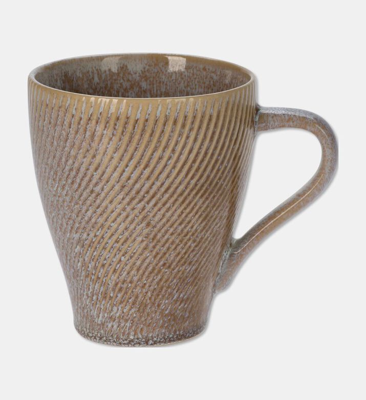 Home Deco and More Tall Grey Speckled Mug, Brown, Packshot View