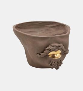 Edg Raggio Di Luna Male Vase, Dark-brown, 16x28x24-cm, Packshot View
