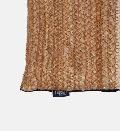 Amber Jute Rectangular Filled And Vaccumed Cushion
