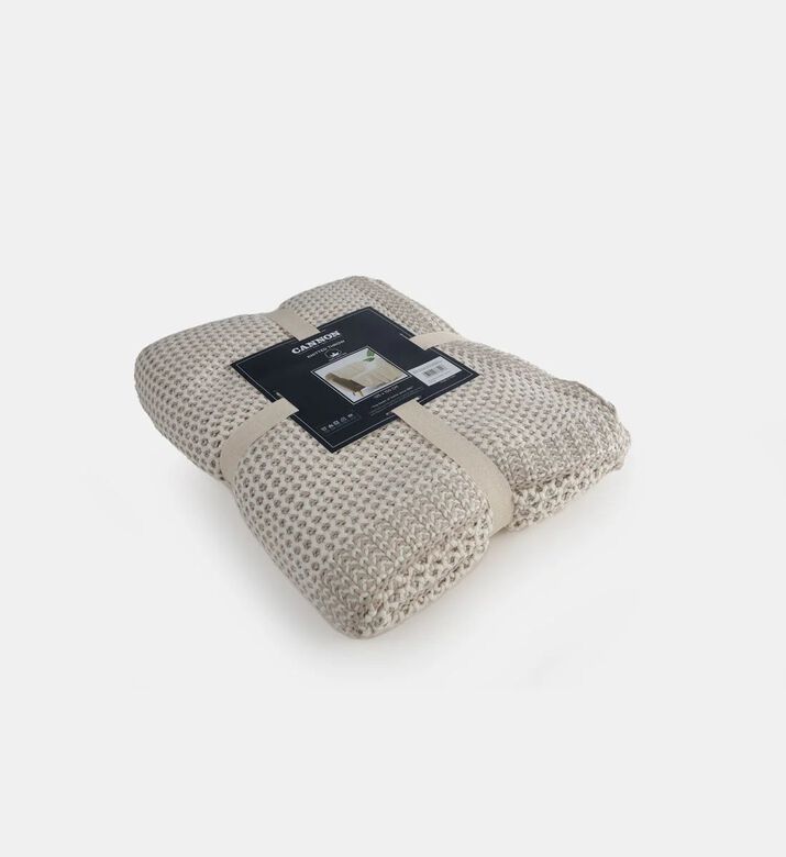 Cannon Dual Tone Knitted Cotton Throw, Packshot View